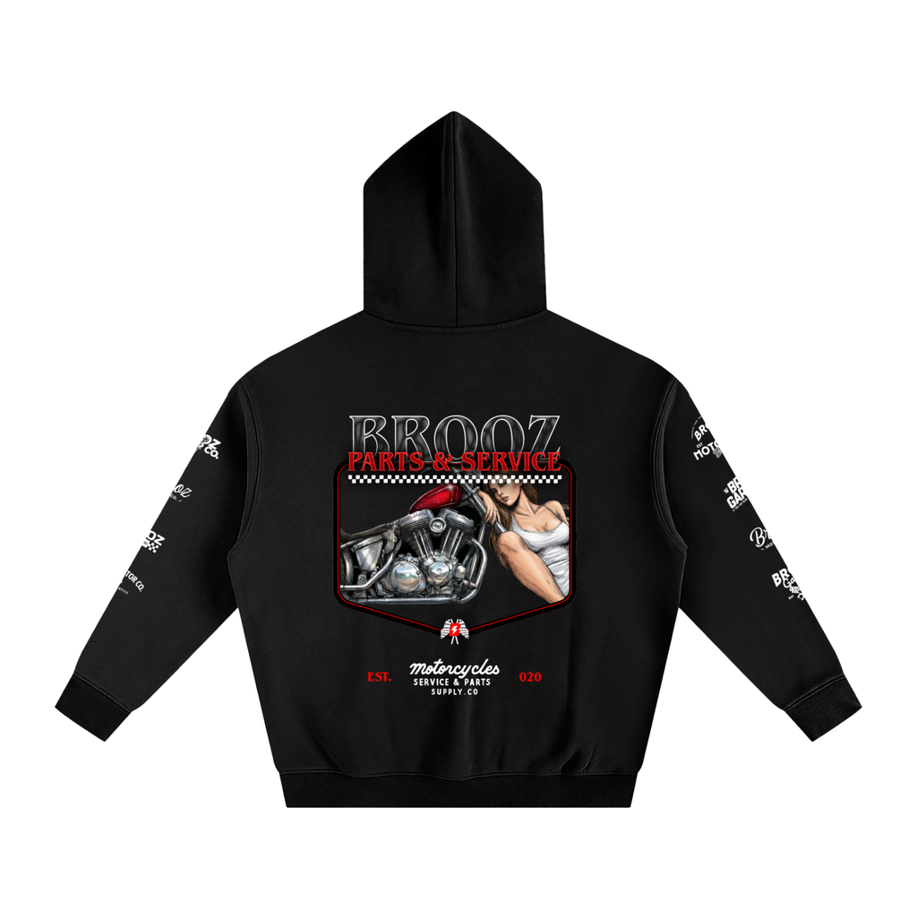 PARTS & SERVICE | Oversize Fleeced Hoodie